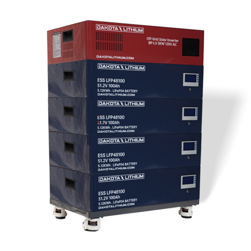 Dakota Lithium Home Backup Power & Solar Energy Storage System 5-20 KWh Battery, 3,000W Inverter