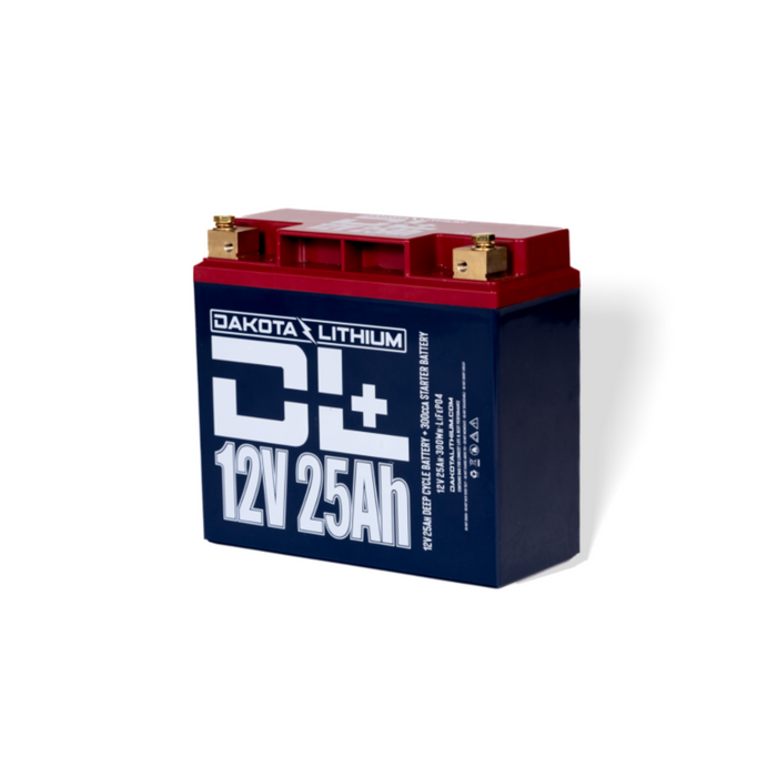 Dakota Lithium+ 12V 25Ah LiFePO4 Battery with 300CCA