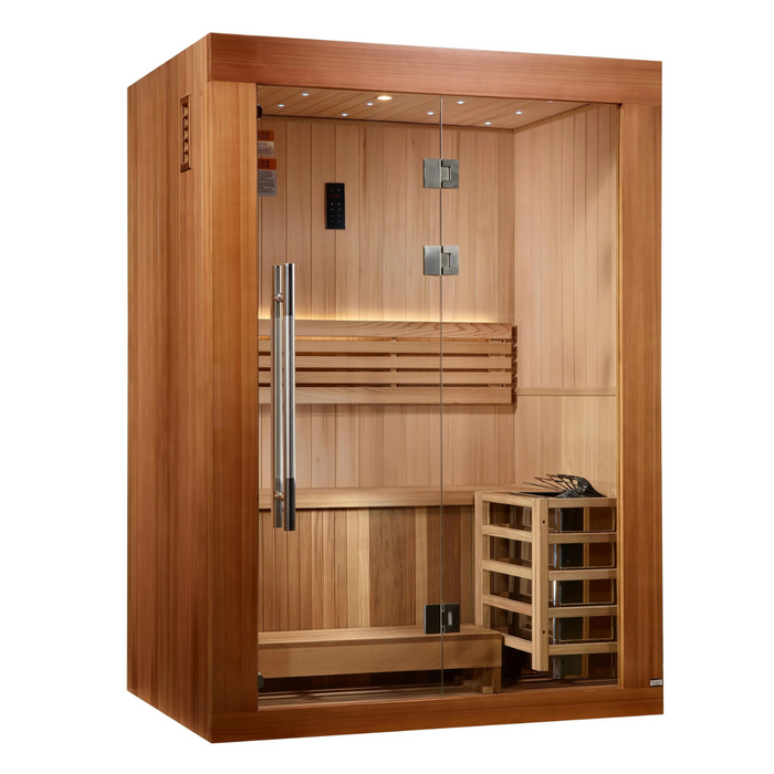 Golden Designs 2025 Updated "Sundsvall Edition" 2 Person Traditional Sauna