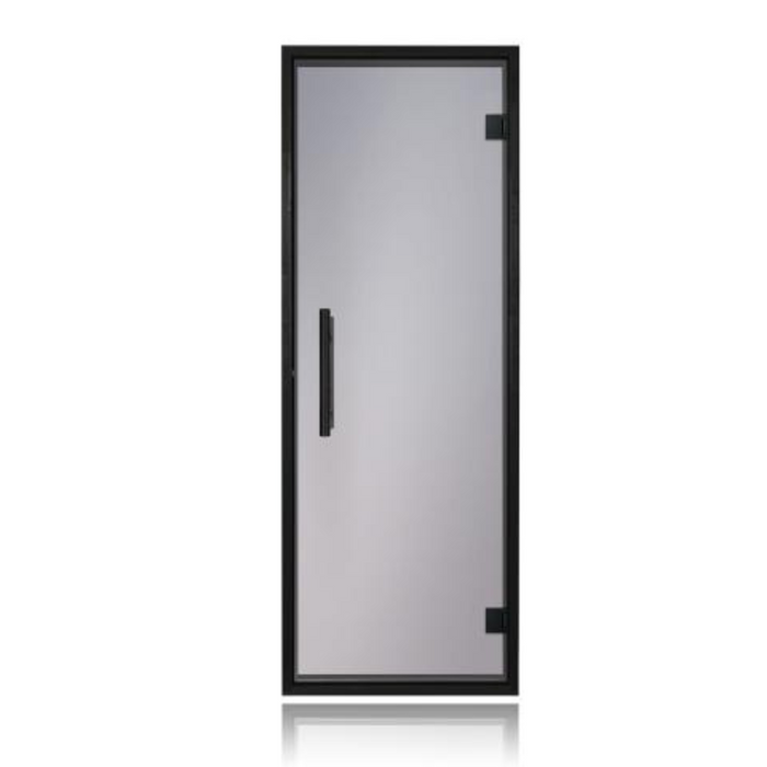 Elegant Prosaunas 24x73 Tinted Glass Sauna Door with Black Alder Frame