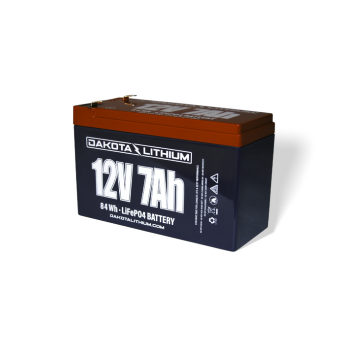 Dakota Lithium 12V 7Ah LiFePO4 Battery – Lightweight SLA Replacement | Long Lifespan