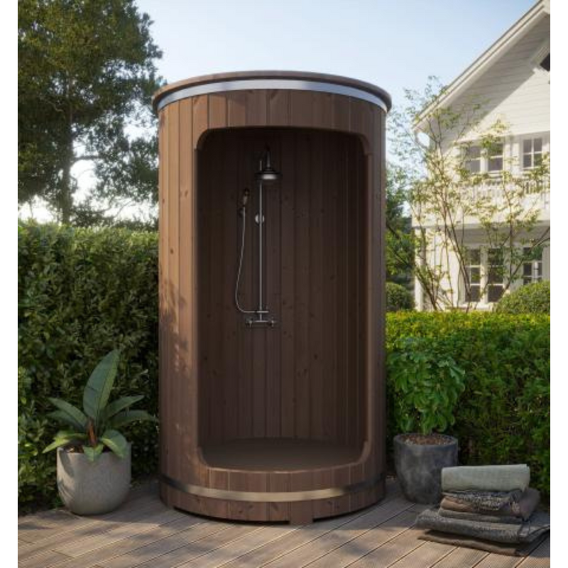 SaunaLife Barrel Shower Model R3: Enjoy Outdoor Luxury