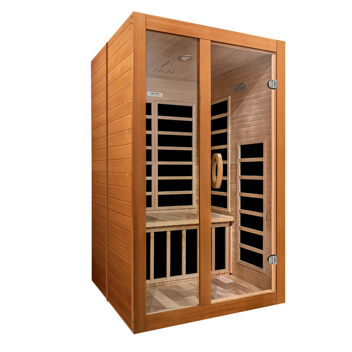 Golden Designs "2-Person Ultra Low EMF Infrared Sauna - Dynamic Santiago Elite"