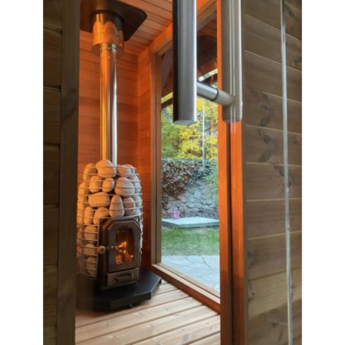 HUUM Sauna Wood Stove Chimney Set, Thru-Ceiling