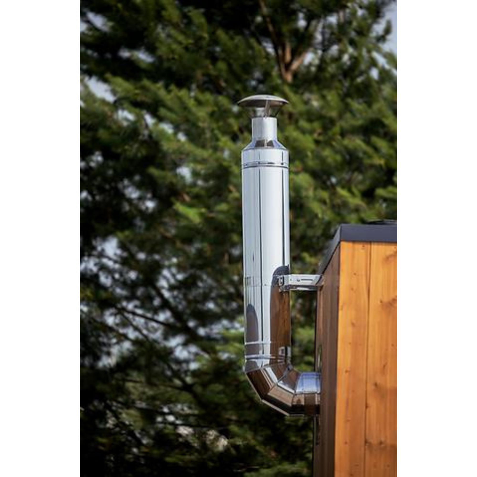 HUUM Sauna Wood Stove Chimney Set, Thru-Ceiling - Thumbnail 2