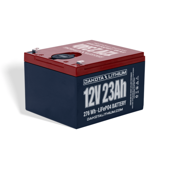 Dakota Lithium 12V 23Ah LiFePO4 Battery – Dual USB Ports & Voltmeter – Best SLA Replacement