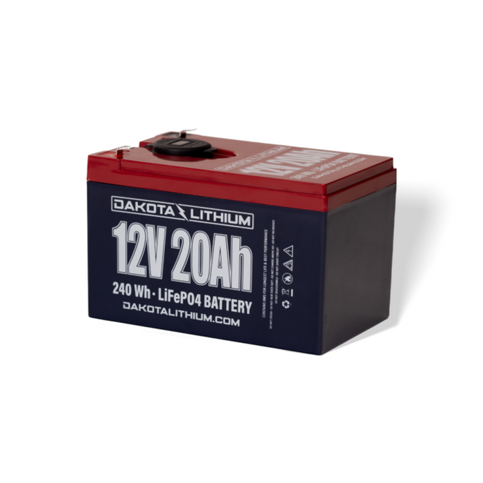 Dakota Lithium 12V 20Ah LiFePO4 Battery – High-Performance SLA Replacement