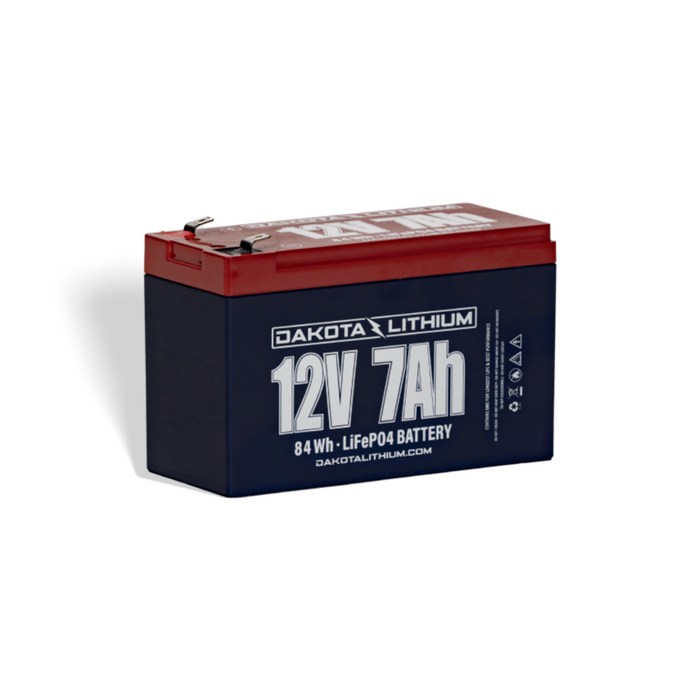 Dakota Lithium 12V 7Ah LiFePO4 Battery – Lightweight SLA Replacement | Long Lifespan