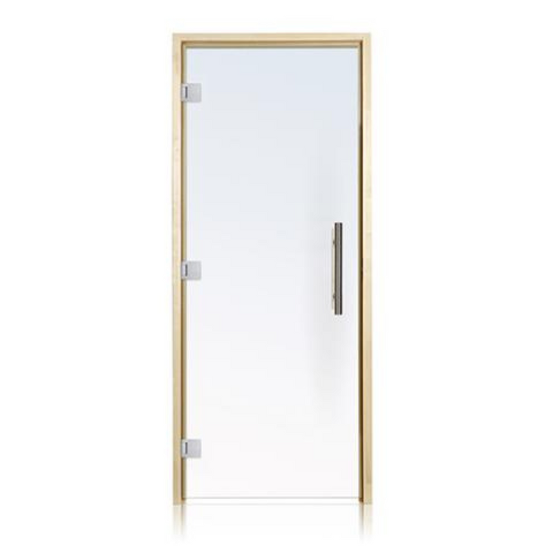Prosaunas 36x81 Clear ADA Glass Sauna Door with Aspen Frame