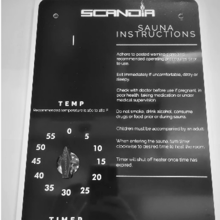 Control Face Plate for B2 and B3 Controls - Timer Ready