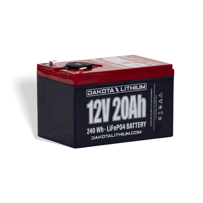 Dakota Lithium 12V 20Ah LiFePO4 Battery – High-Performance SLA Replacement