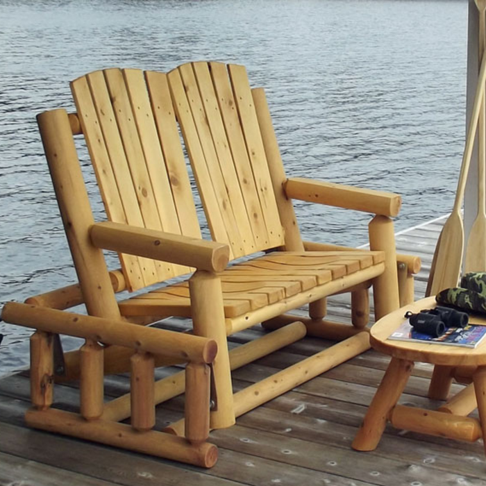 Adirondack Log Glider