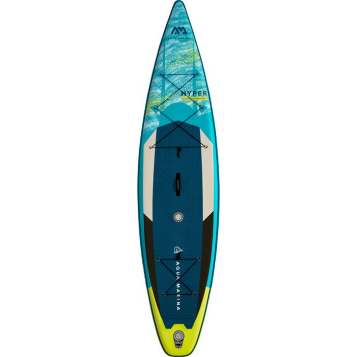 Aqua Marina Hyper - Touring Inflatable Stand-Up Paddleboard (iSUP) with Coil Leash