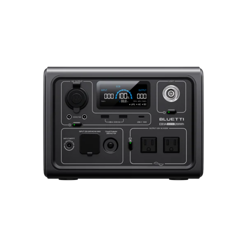BLUETTI EB3A Portable Power Station – 600W, 268Wh Capacity