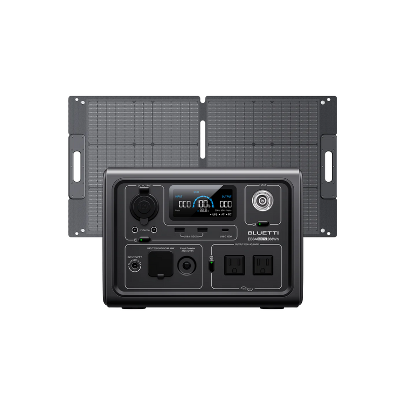 BLUETTI EB3A Portable Power Station – 600W, 268Wh Capacity