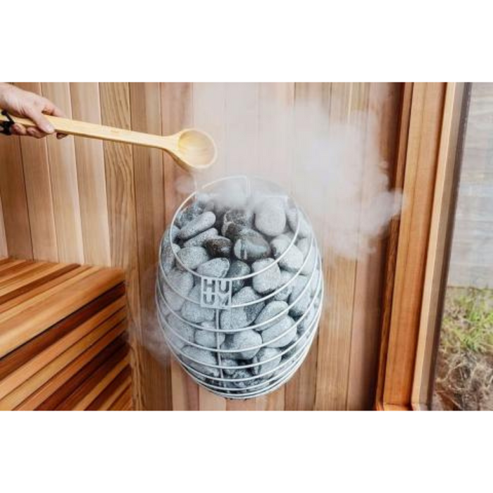 HUUM Drop 9.0kW Electric Sauna Heater Package with 122 lbs of Stones