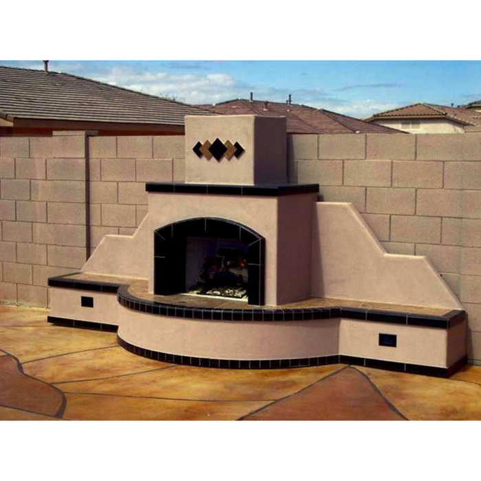 Santa Fe Fireplace-Straight