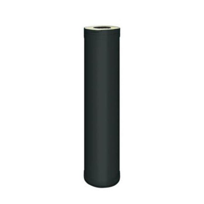 Harvia Black Steel Chimney Extension: 1000mm for Sauna Wood Stove