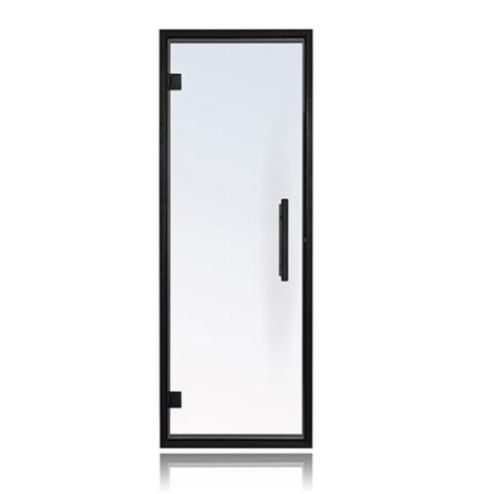 Prosaunas 24x73 Clear Glass Sauna Door with Black Alder Frame