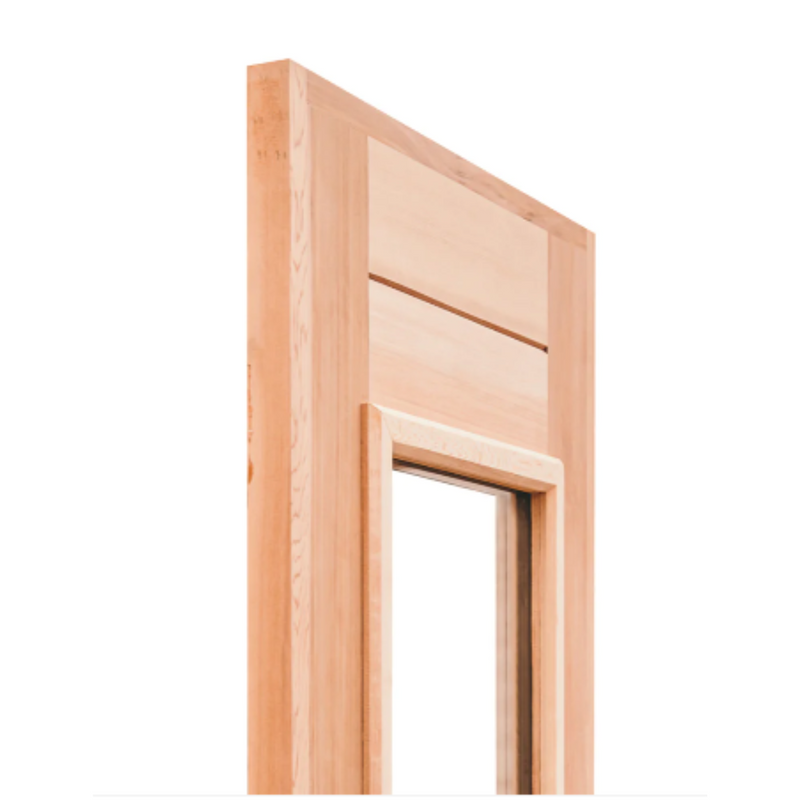 Cedar Elegance Sauna Door with Insulated Glass and Jamb