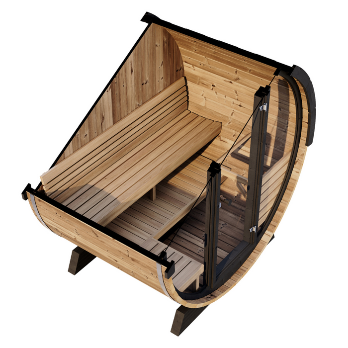 SaunaLife EE6G Sauna Barrel: Outdoor Elegance and Comfort