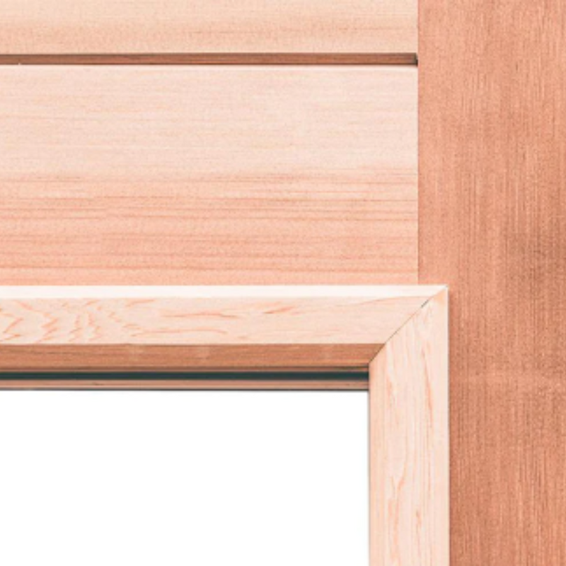Cedar Elegance Sauna Door with Insulated Glass and Jamb