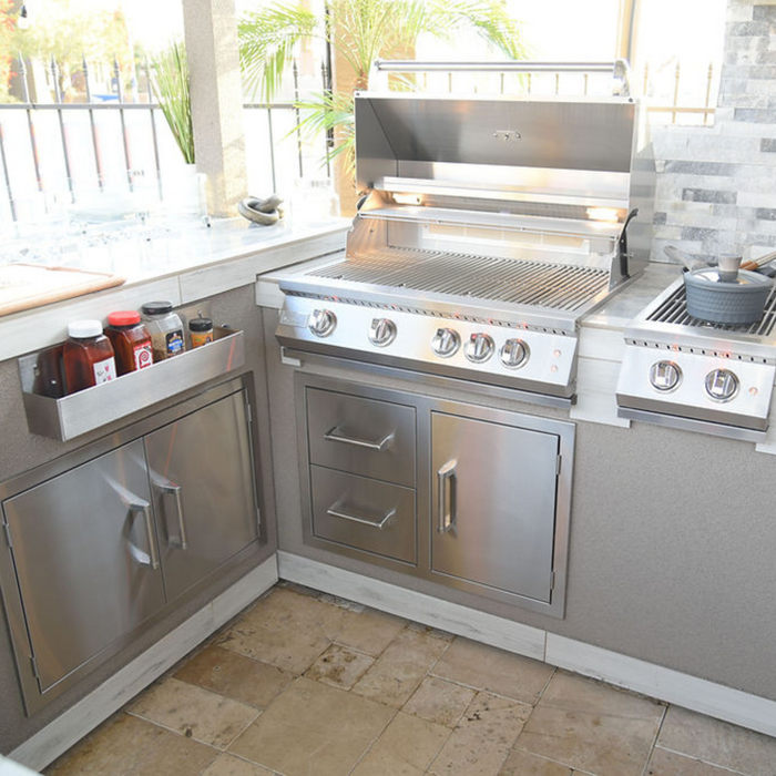 Best Outdoor Kitchen Bermuda BBQ Island with TV