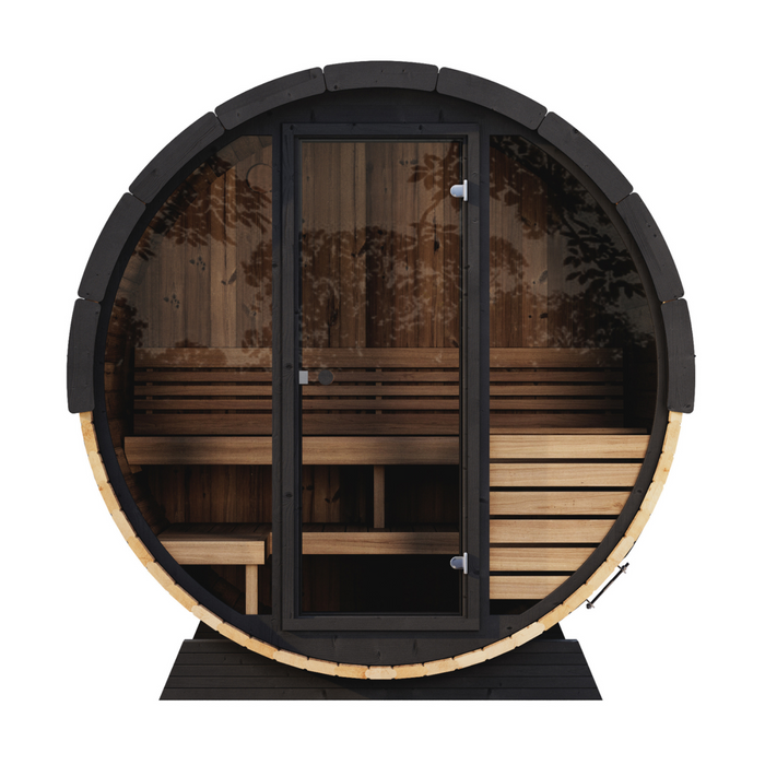 SaunaLife EE6G Sauna Barrel: Outdoor Elegance and Comfort