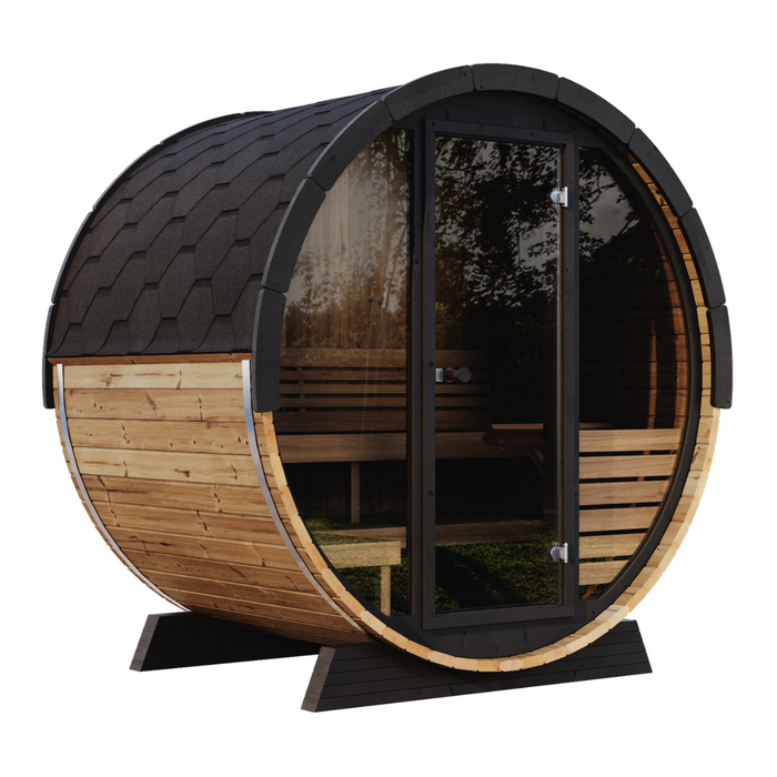 SaunaLife EE6G Sauna Barrel: Outdoor Elegance and Comfort