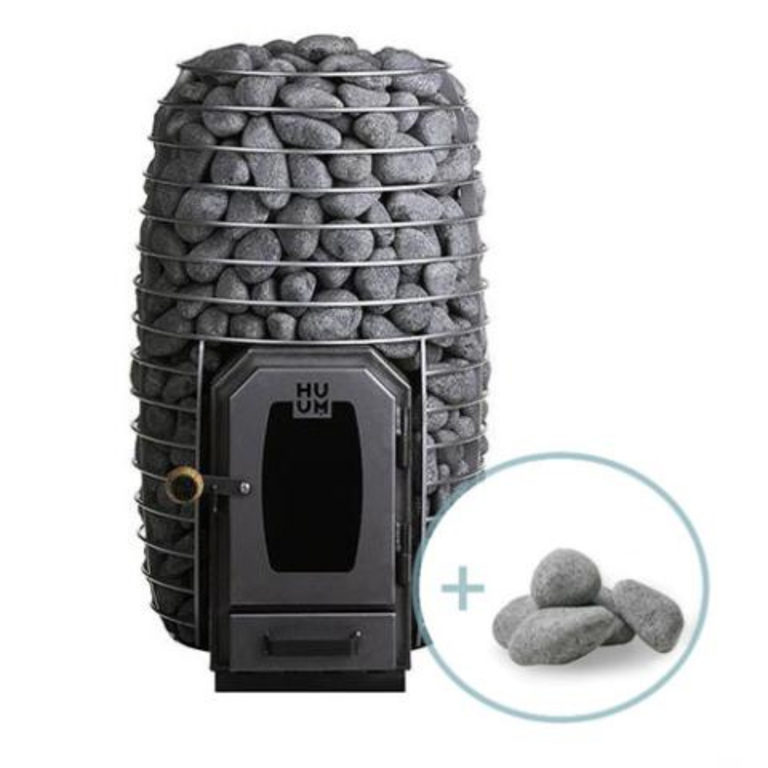 HUUM HIVE Heat 12kW Wood-Burning Sauna Heater Package