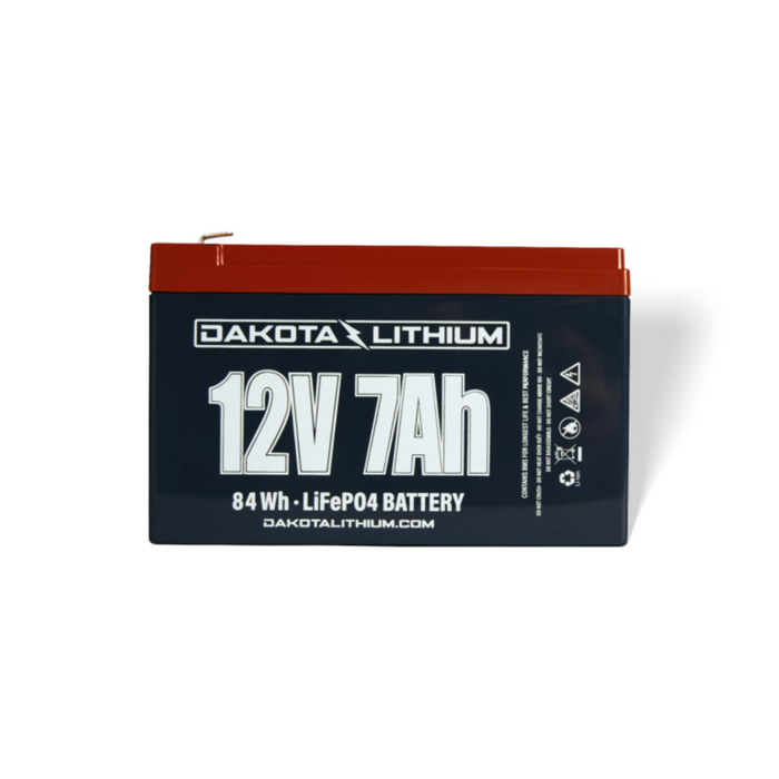 Dakota Lithium 12V 7Ah LiFePO4 Battery – Lightweight SLA Replacement | Long Lifespan