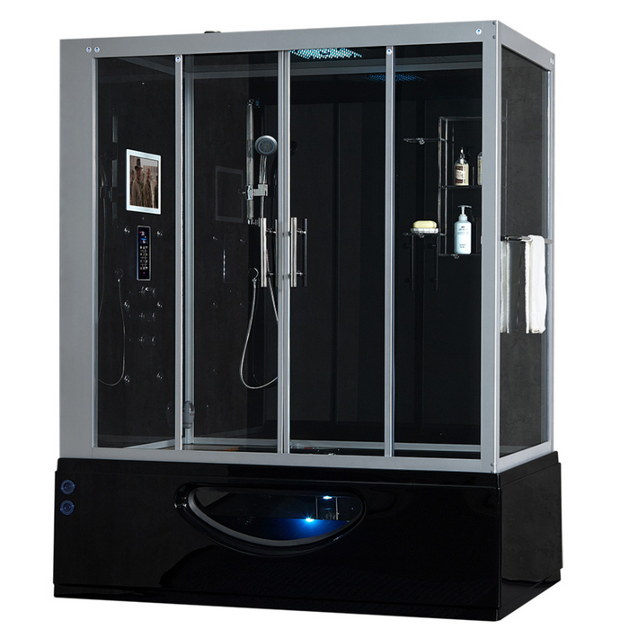 Catania Smart Steam Shower - 27 Jets, 12" TV, Bluetooth, 10-Year Warranty