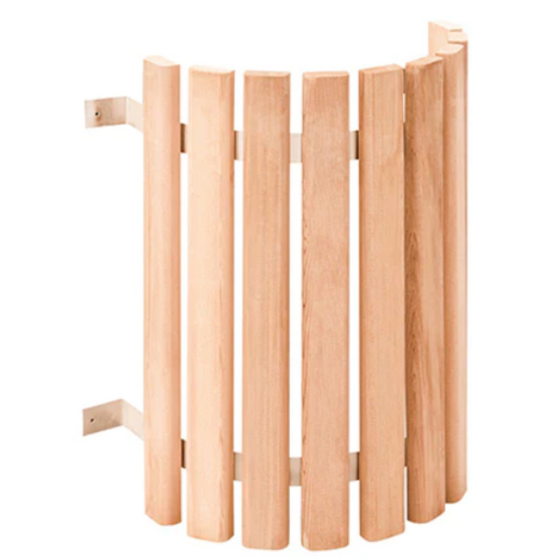 Hand-Crafted Cedar Corner Shade for Vapor Proof Wall Light