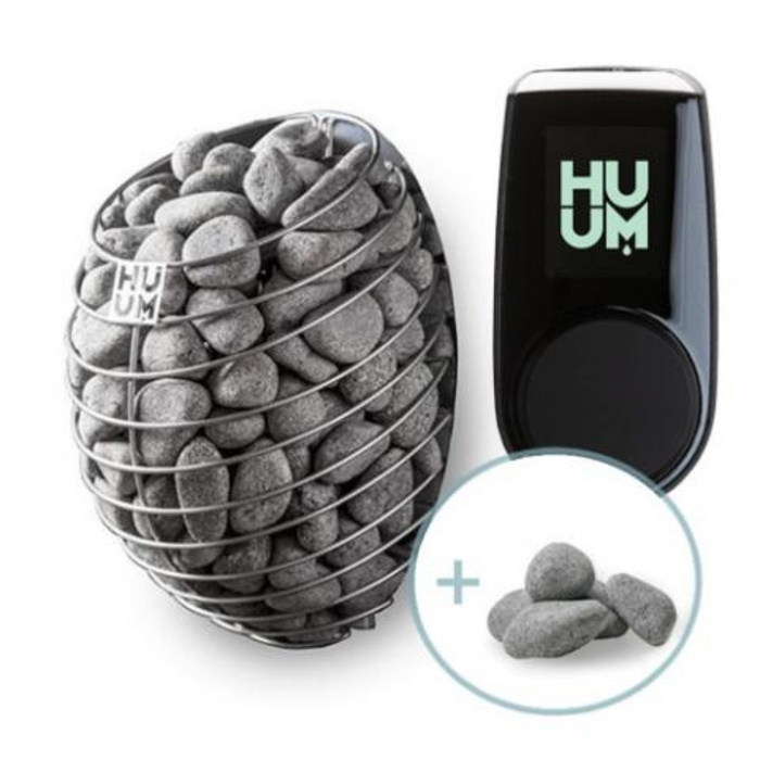 HUUM Drop 9.0kW Electric Sauna Heater Package with 122 lbs of Stones