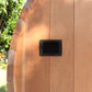 Scandia Electric Barrel Sauna Kit - Smart Controls, Stainless Steel Heater, and Chromotherapy- Glass