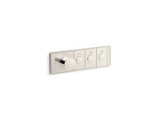 Kohler Anthem Three-Outlet Recessed Thermostatic Control — Vibrant Polished Nickel