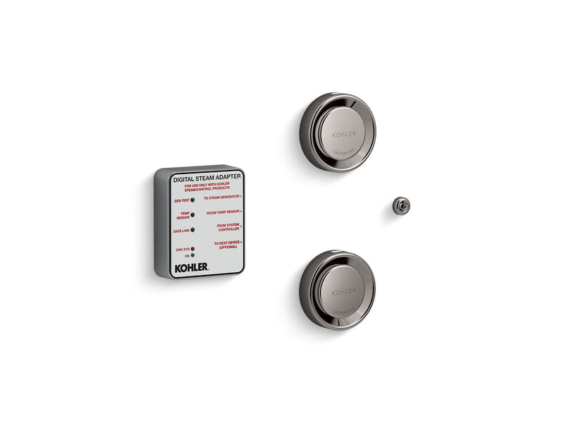 Kohler Invigoration Tandem Digital Steam Adapter Kit — Vibrant Titanium
