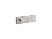 Kohler Anthem Three-Outlet Recessed Thermostatic Control — Vibrant Titanium