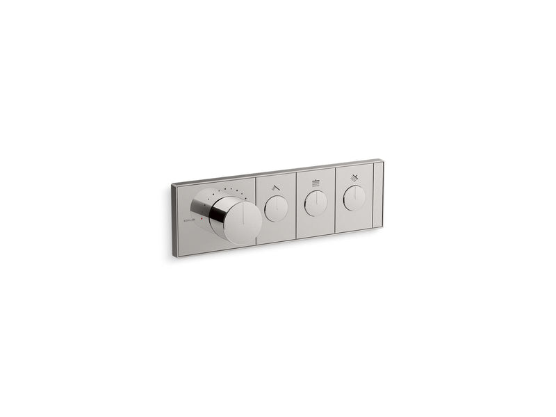 Kohler Anthem Three-Outlet Recessed Thermostatic Control — Vibrant Titanium