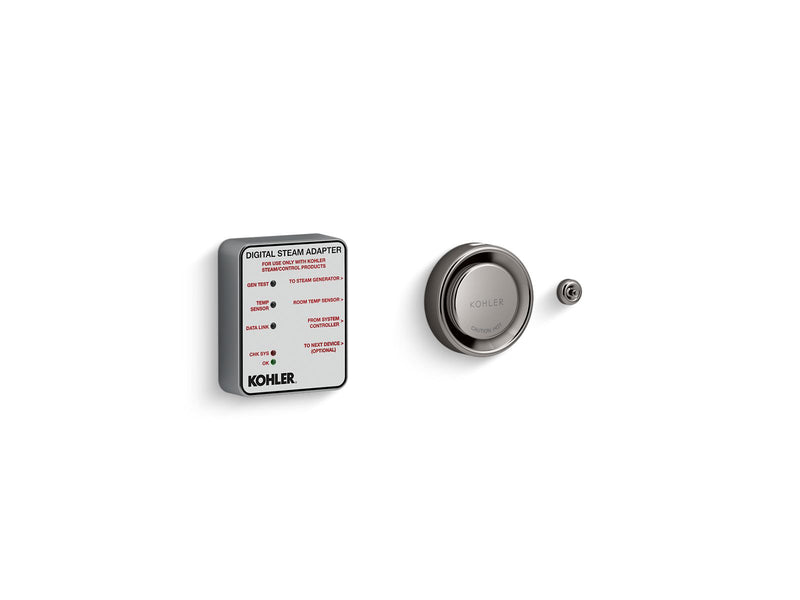 Kohler Invigoration Single Digital Steam Adapter Kit — Vibrant Titanium