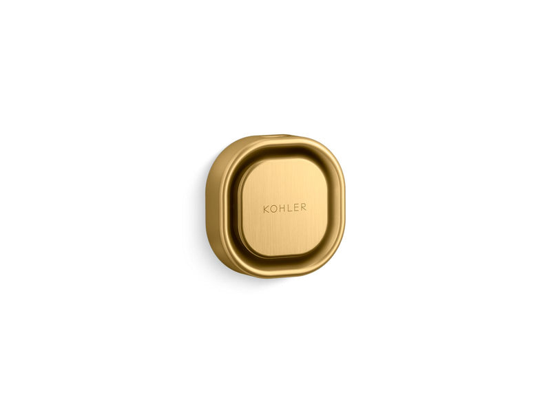 Kohler Invigoration Square Steam Head — Vibrant Brushed Moderne Brass