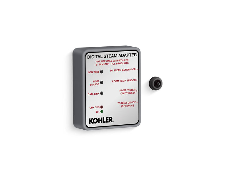 Kohler Invigoration Digital Steam Adapter — Matte Black
