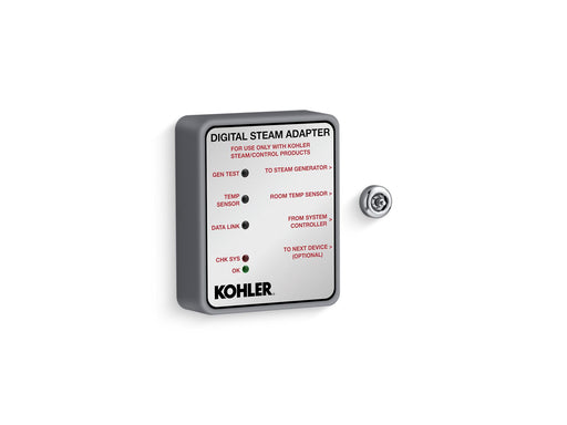 Kohler Invigoration Digital Steam Adapter — Polished Chrome