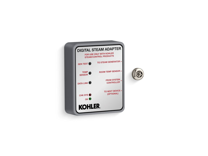 Kohler Invigoration Digital Steam Adapter — Vibrant Polished Nickel