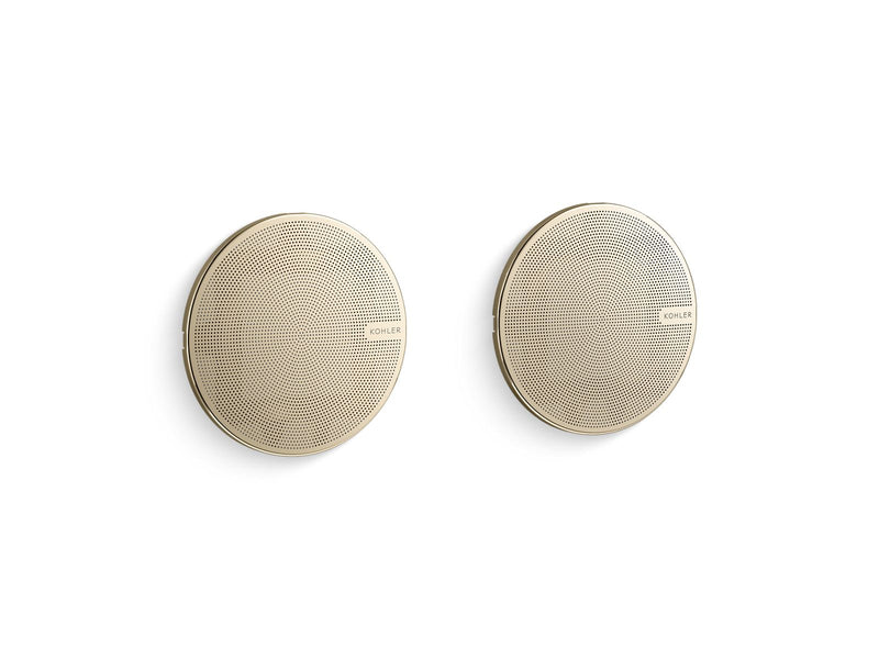 Kohler SoundTile Shower Speakers — Pair — Vibrant French Gold