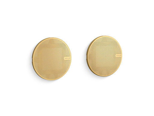 Kohler SoundTile Shower Speakers — Pair — Vibrant Brushed Moderne Brass