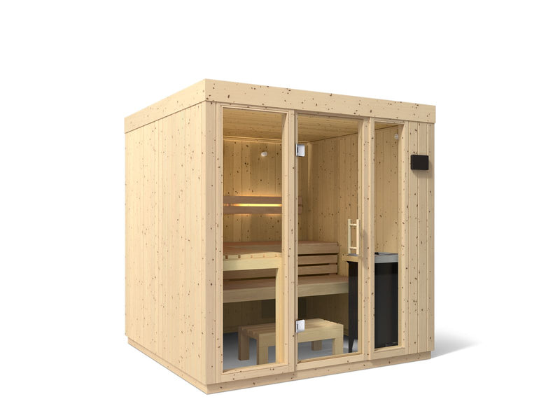 Kohler C1 Indoor Traditional Sauna — Scandinavian Spruce