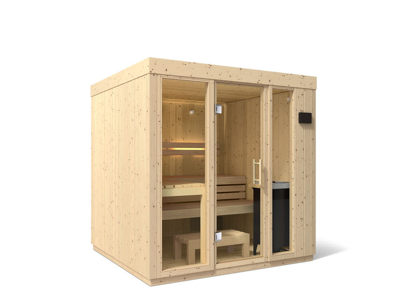 Kohler C1 Indoor Traditional Sauna — Scandinavian Spruce
