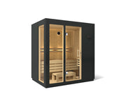 Kohler C1 Indoor Traditional Sauna — Graphite Grey / Spruce