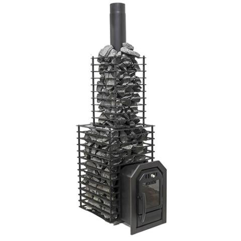 Cozy Heat Quattro H700 Chimney Cover, Black Stainless Steel, for Quattro Sauna Stoves